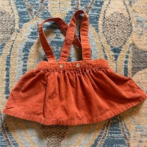 Cat & Jack Terracotta Suspender Skirt